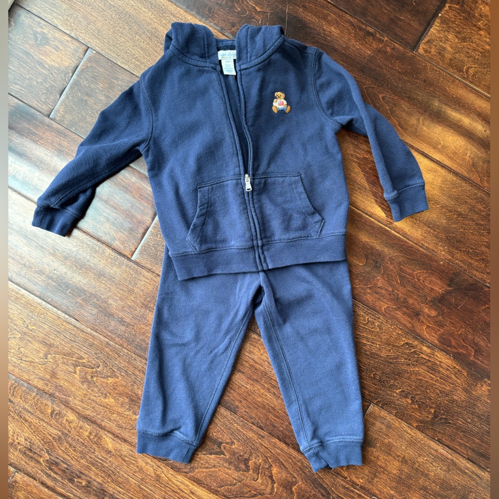 Polo by Ralph Lauren Navy Kids Jumpsuit Set
